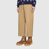  Giày Nam Gucci Ankle Boot With Interlocking G Cuir Leather 'Brown' 
