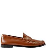  Giày Nam Burberry Coin Detail Leather Penny Loafers 'Warm Oak Brown' 