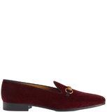 Giày Nam Gucci Loafer With Horsebit 'Burgundy Velvet' 