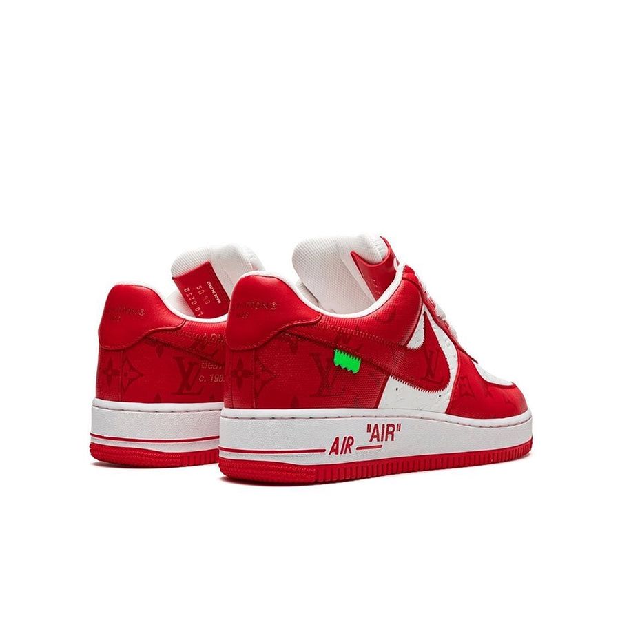 Giày Nam Louis Vuitton Nike Air Force 1 'Virgil Abloh Red' BM9U1PTX – LUXITY
