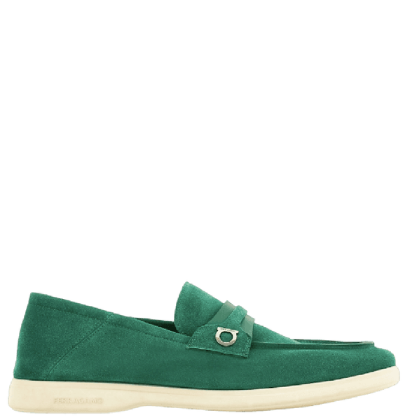  Giày Nam Salvatore Ferragamo Deconstructed Loafer 'Green' 