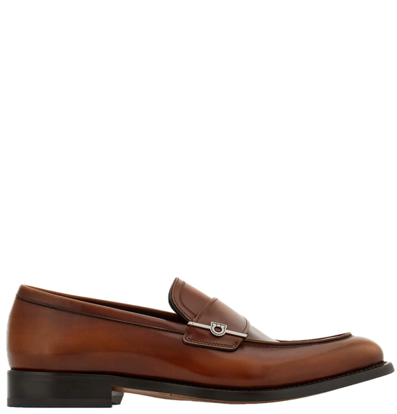  Giày Nam Salvatore Ferragamo Penny Loafer Gancini 'Brown' 