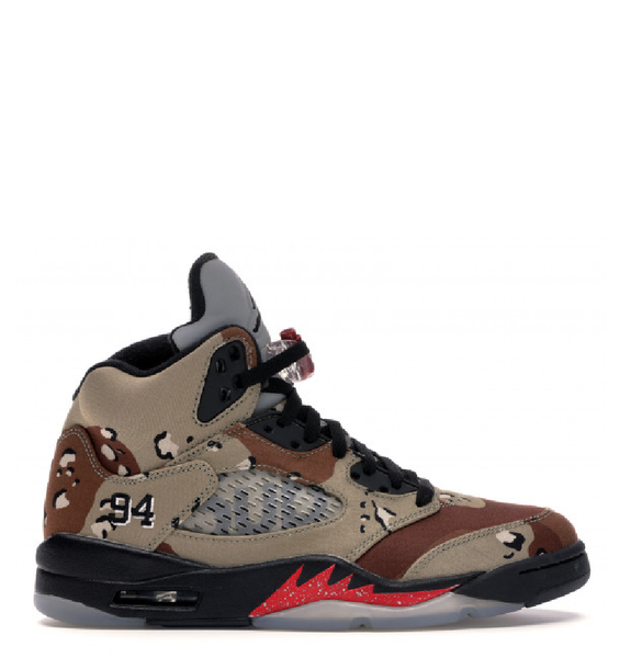  Giày Nike Air Jordan 5 Retro Supreme 'Desert Camo' 