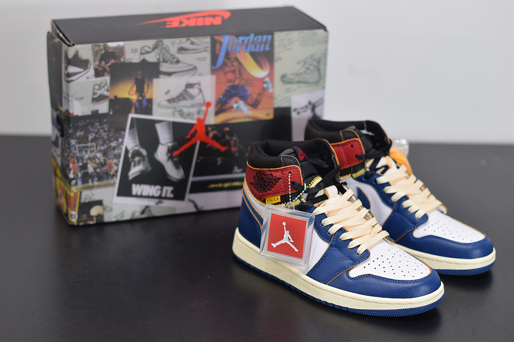 Giày Nike Union LA x Air Jordan 1 Retro NRG 'Storm Blue' BV1300-146 ...