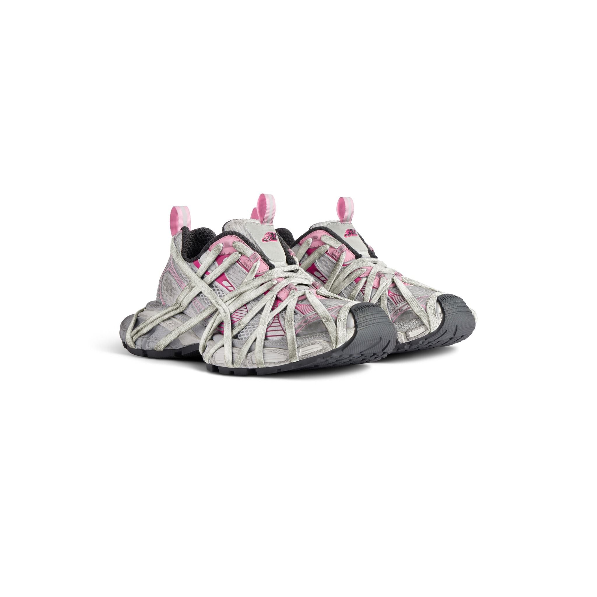  Giày Nữ Balenciaga 3xl Extreme Lace Trainers 'Grey Pink' 