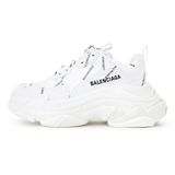  Giày Nữ Balenciaga All Over Logo Triple S Sneakers 'White' 