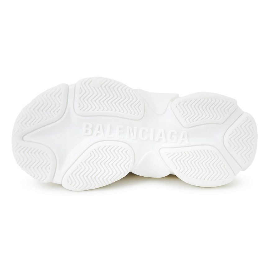 Giày Nữ Balenciaga All Over Logo Triple S Sneakers 'White' 