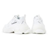  Giày Nữ Balenciaga All Over Logo Triple S Sneakers 'White' 