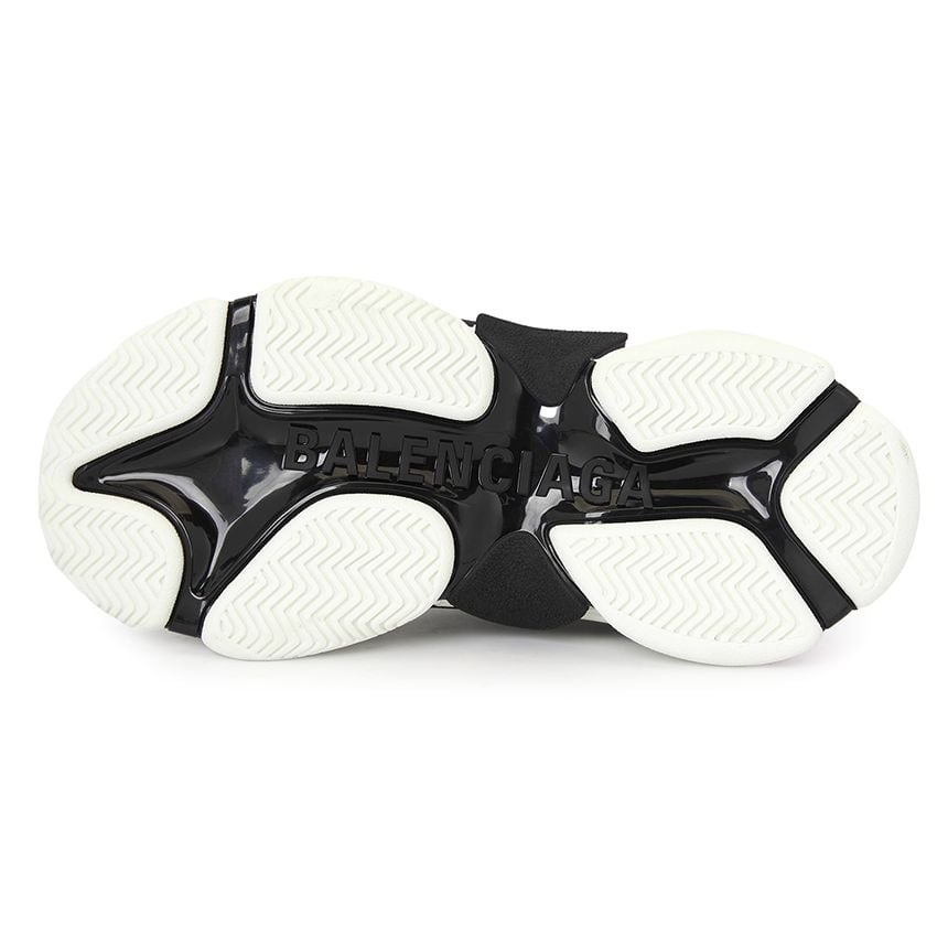  Giày Nữ Balenciaga All Over Logo Triple S Sneakers 'White' 