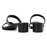  Giày Nữ Balenciaga Logo Round Slippers Sandals 'Black' 