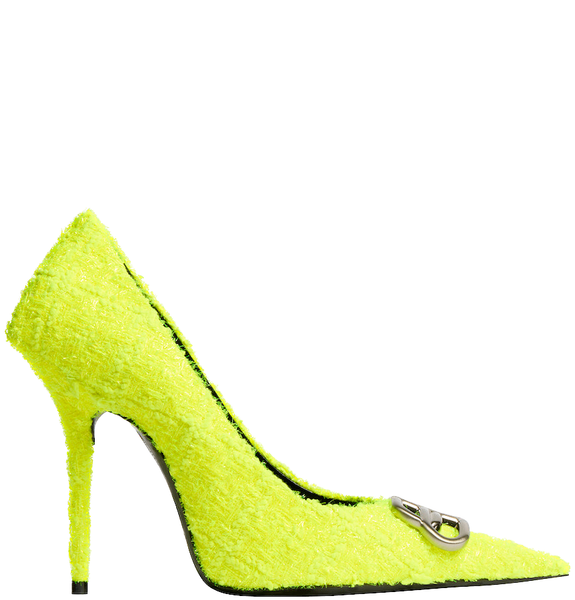  Giày Nữ Balenciaga Square Knife Bb 110mm Pump 'Fluo Yellow' 