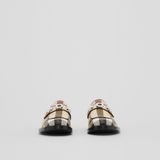  Giày Nữ Burberry Logo Detail Exaggerated Check Nylon Loafers 'Archive Beige' 