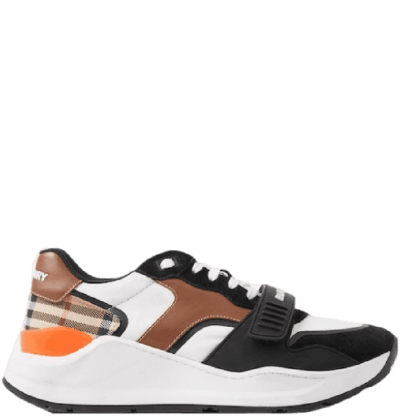  Giày Nữ Burberry Leather Suede And Vintage Check Sneakers 'Archive Beige' 