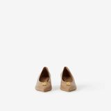  Giày Nữ Burberry Monogram Motif Leather Point-toe Pumps 'Chestnut Beige' 