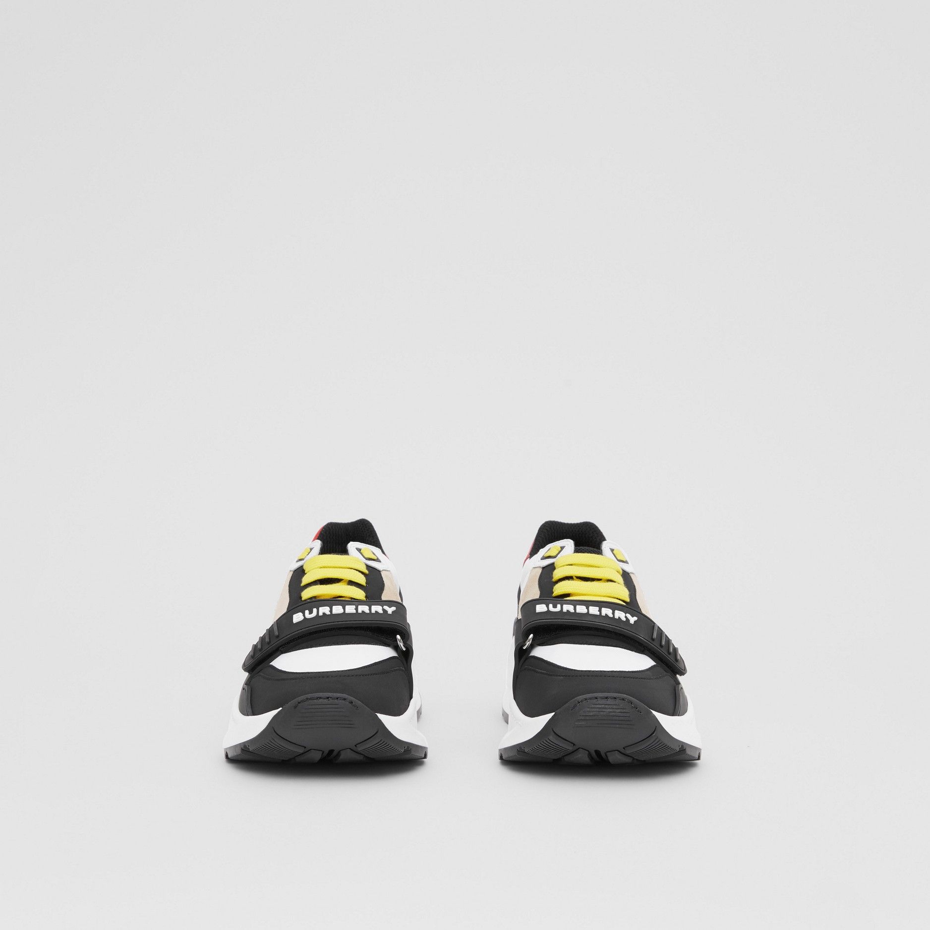 Burberry Nylon Suede And Vintage Check Sneakers Burberry