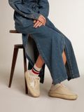  Giày Nữ Golden Goose Space-Star Sabots 'Beige' 