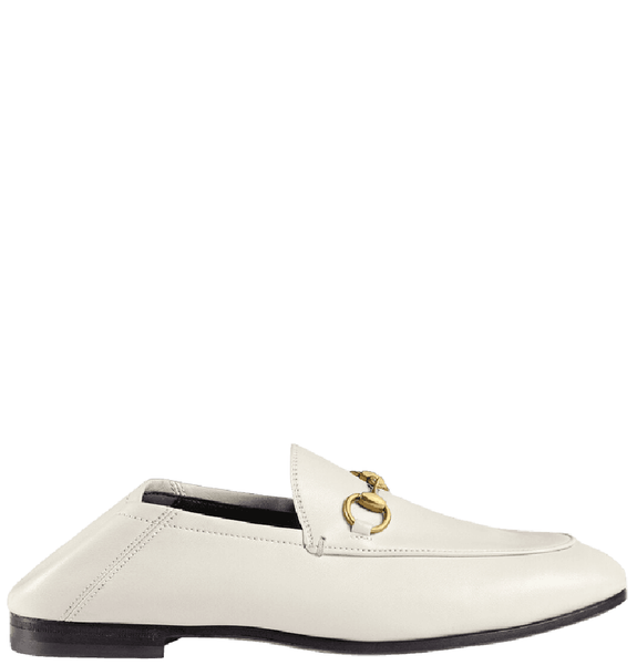  Giày Nữ Gucci Horsebit Loafer 'White Leather' 