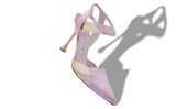  Giày Nữ Manolo Blahnik Tamer Ankle Strap Pumps 'Purple' 