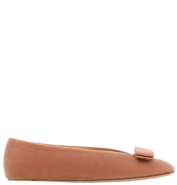 Giày Nữ Salvatore Ferragamo Vara Bow Ballet Flat 'Amaretti' 