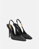  Giày Nữ Versace Crystal Medusa '95 Pumps 'Black' 