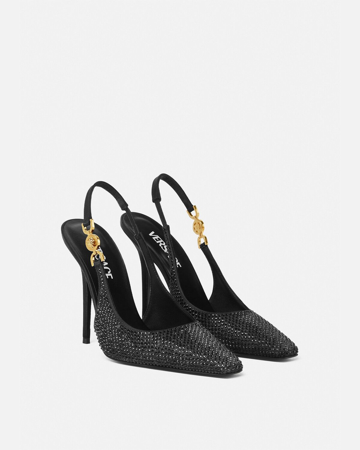  Giày Nữ Versace Crystal Medusa '95 Pumps 'Black' 