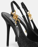  Giày Nữ Versace Crystal Medusa '95 Pumps 'Black' 