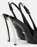  Giày Nữ Versace Pin Point Slingback Pumps 'Black' 