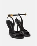  Giày Nữ Versace Safety Pin High Heel Sandals 'Black' 