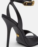  Giày Nữ Versace Safety Pin High Heel Sandals 'Black' 
