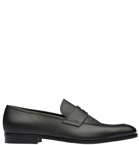  Giày Nam Prada Saffiano Leather Loafers 'Black' 