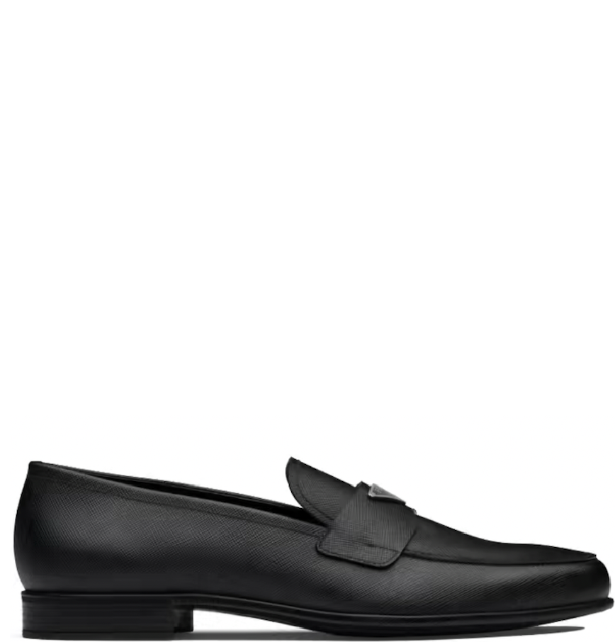  Giày Nam Prada Saffiano Leather Loafers 'Black' 