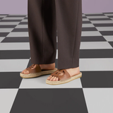 Dép Nam Gucci Interlocking G Cut-Out Slide Sandal 'Brown' 