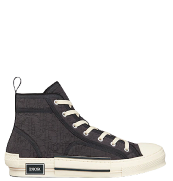  Giày Nam Dior B23 High Top Oblique Kumo 'Black' 