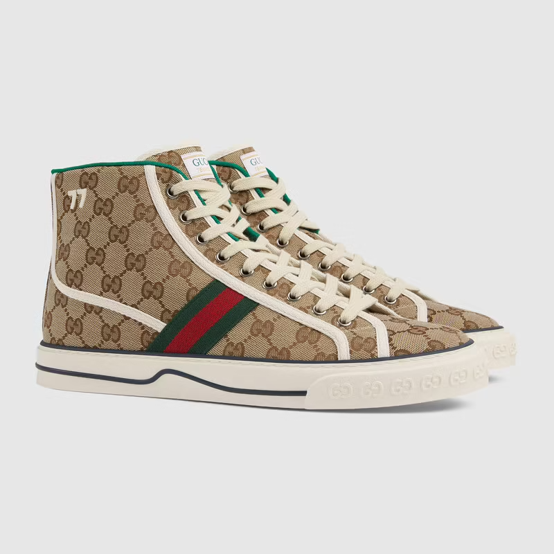  Giày Nam Gucci Tennis 1977 High Top Sneaker 'Beige' 