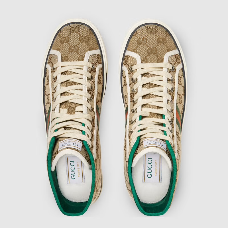  Giày Nam Gucci Tennis 1977 High Top Sneaker 'Beige' 