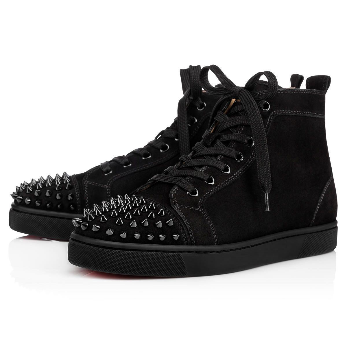  Giày Nam Christian Louboutin Lou Spikes 'Black' 