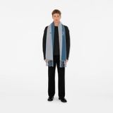  Khăn Burberry Reversible Logo Alpaca Wool Blend Scarf 'Blue' 