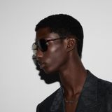  Kính Gucci Navigator Frame Sunglasses 'Solid Brown' 