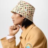  Mũ Louis Vuitton Monogram Craggy Reversible Bucket Hat 'Beige' 