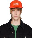  Mũ Maison Kitsune Embroidered Baseball Cap 'Orange' 