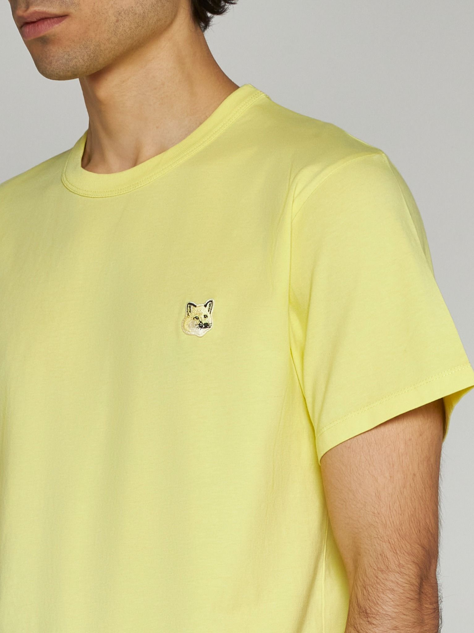  Áo Maison Kitsune Tonal Fox Head 'Yellow' 