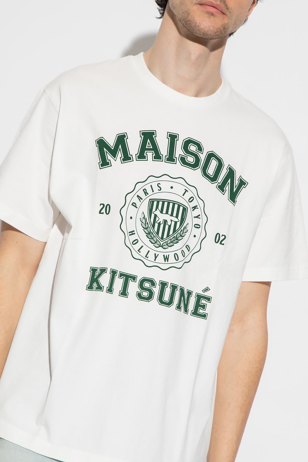  Áo Maison Kitsune Varsity Comfort 'White' 