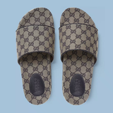  Dép Nam Gucci GG Slide Sandal 'Beige Blue' 