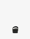  Dép Nam Moschino Rubber Pool Slides 'Black' 