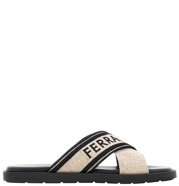  Dép Nam Salvatore Ferragamo Sandal 'Beige Black' 
