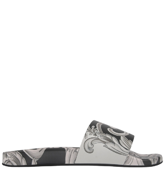  Dép Nam Versace Baroque Printed 'Silver' 