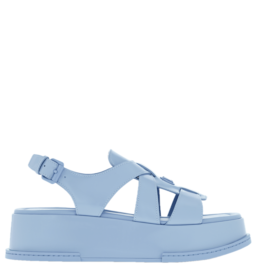 Dép Nữ Louis Vuitton Maya Platform Sandals 'Light Blue' 1AGY10