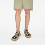  Giày Nam Burberry Check Knit Neptune Sneaker 'Sand' 