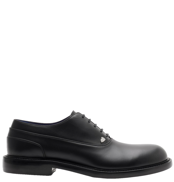  Giày Nam Burberry Leather Cobble Oxford Shoes​ 'Black' 