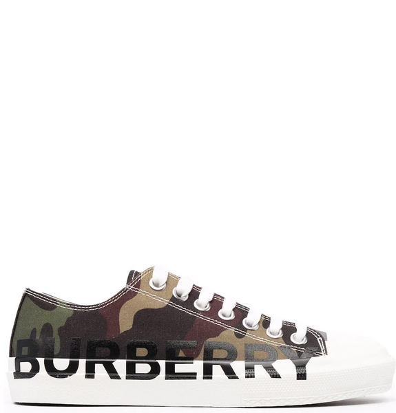  Giày Nam Burberry Logo Print Camouflage Cotton 'Camo' 